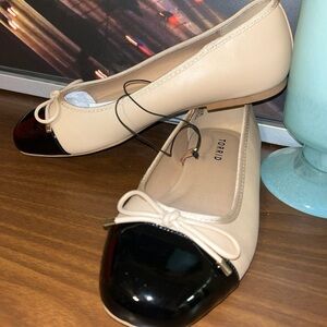 Torrid Two-Tone Beige and Black Flats
